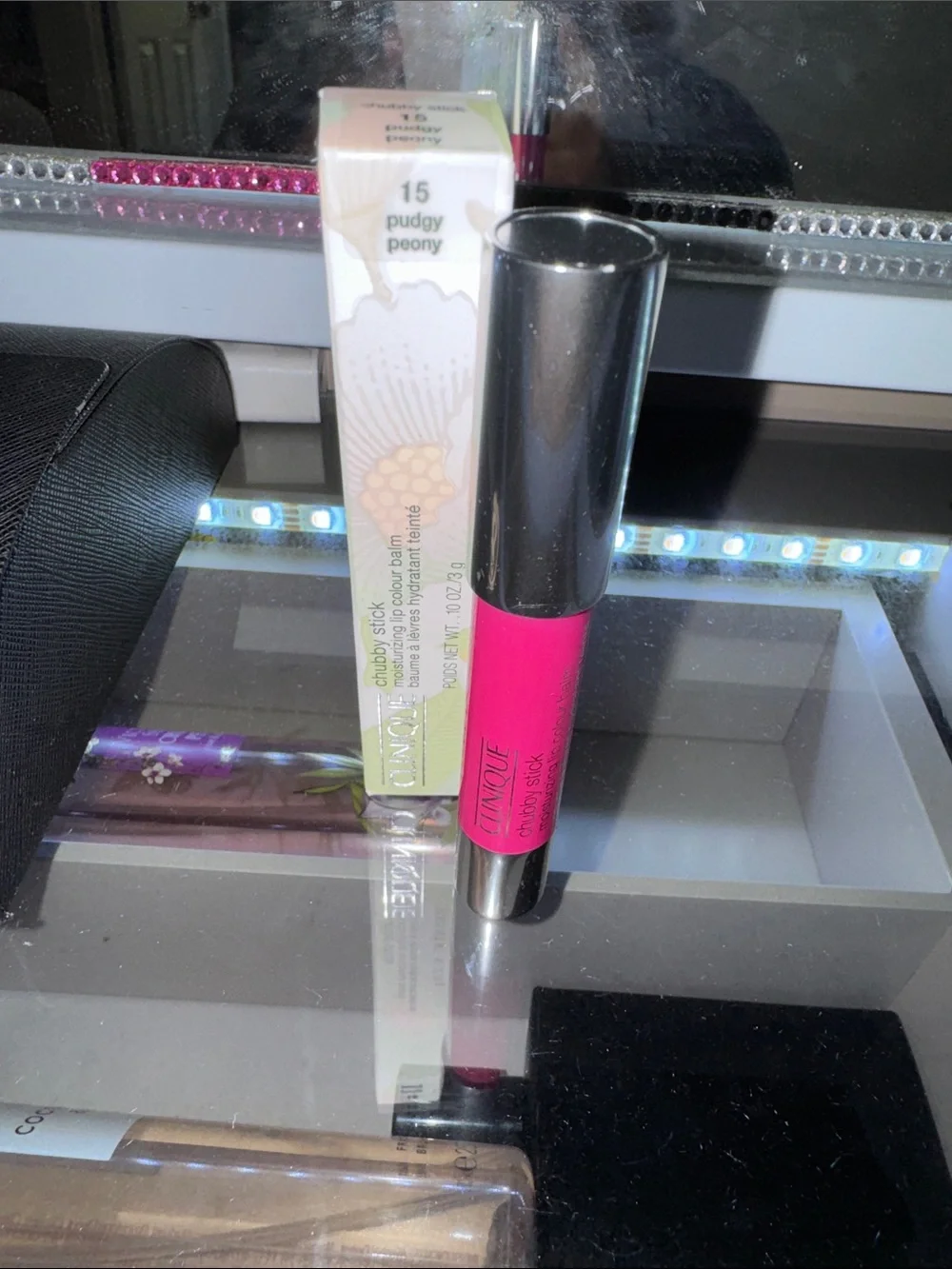 Clinique Chubby Stick Lip Colour Balm — Vibrant Peony Pink